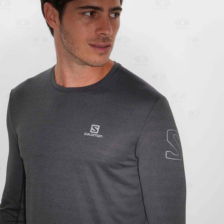 Camiseta Salomon OUTLINE Hombre Negros | MX-W3930