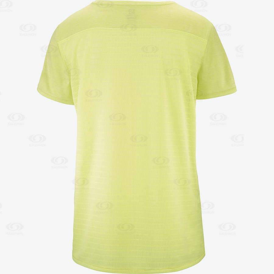 Camiseta Salomon OUTLINE SUMMER Mujer Verde Menta | MX-N2254