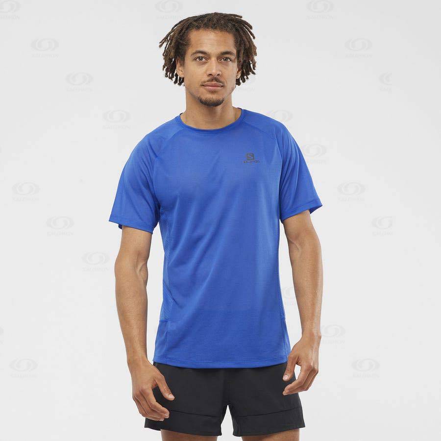 Camiseta Salomon PROMO CROSS REBEL Hombre Azules | MX-S2360