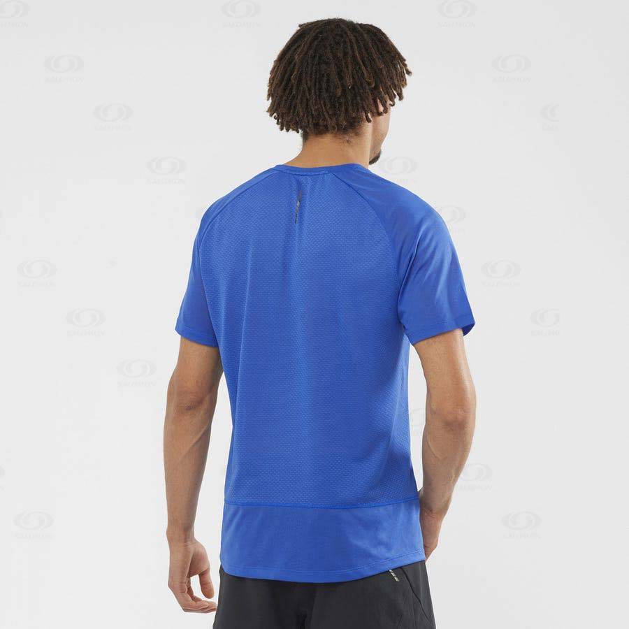 Camiseta Salomon PROMO CROSS REBEL Hombre Azules | MX-S2360