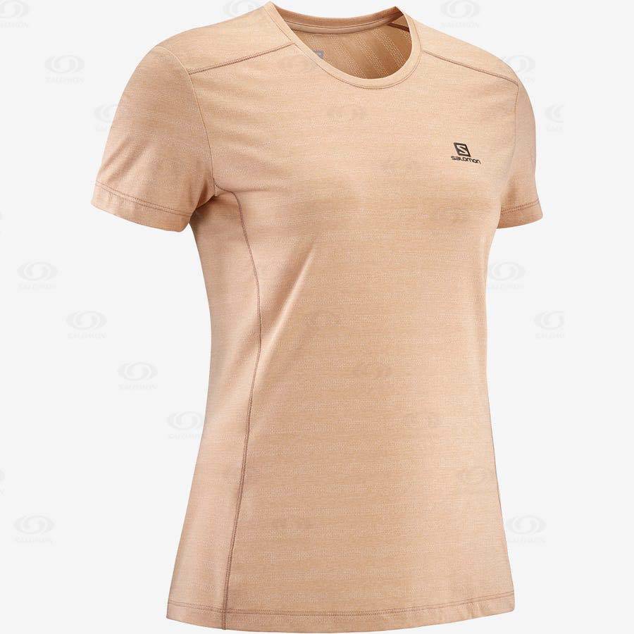 Camiseta Salomon XA TEE W Mujer Rosas | MX-O2160