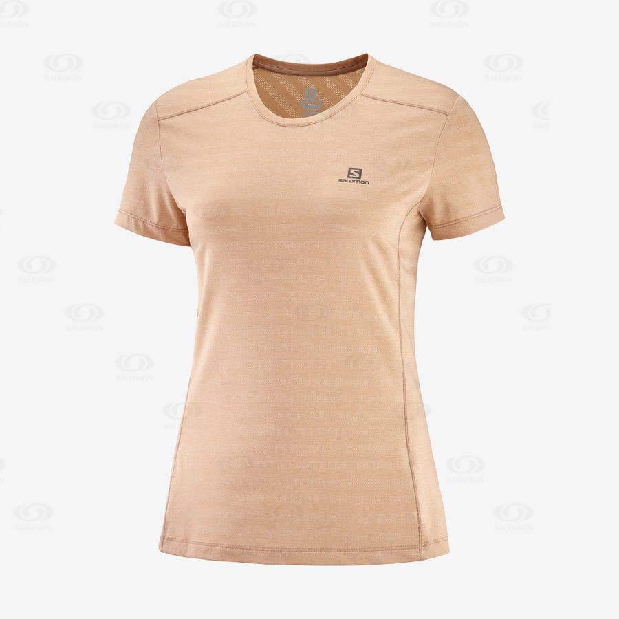 Camiseta Salomon XA TEE W Mujer Rosas | MX-O2160