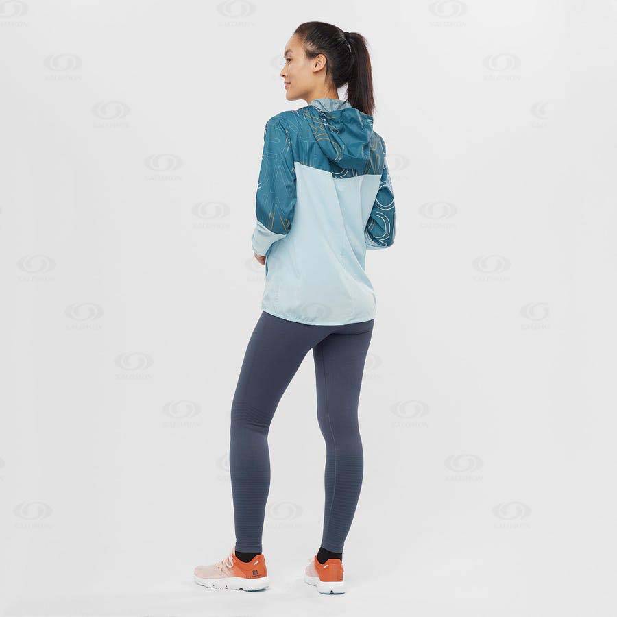 Chaqueta Softshell Salomon Chaquetas AGILE WIND Mujer Verdes | MX-L2250