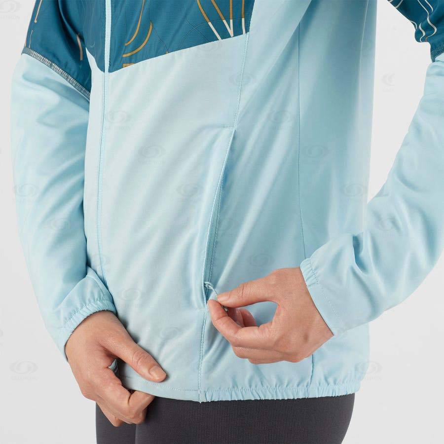 Chaqueta Softshell Salomon Chaquetas AGILE WIND Mujer Verdes | MX-L2250