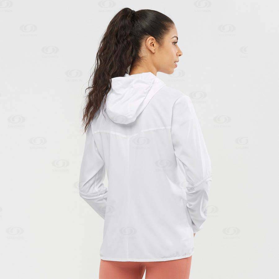 Chaqueta Softshell Salomon Chaquetas AGILE WIND Mujer Blancos | MX-M2133