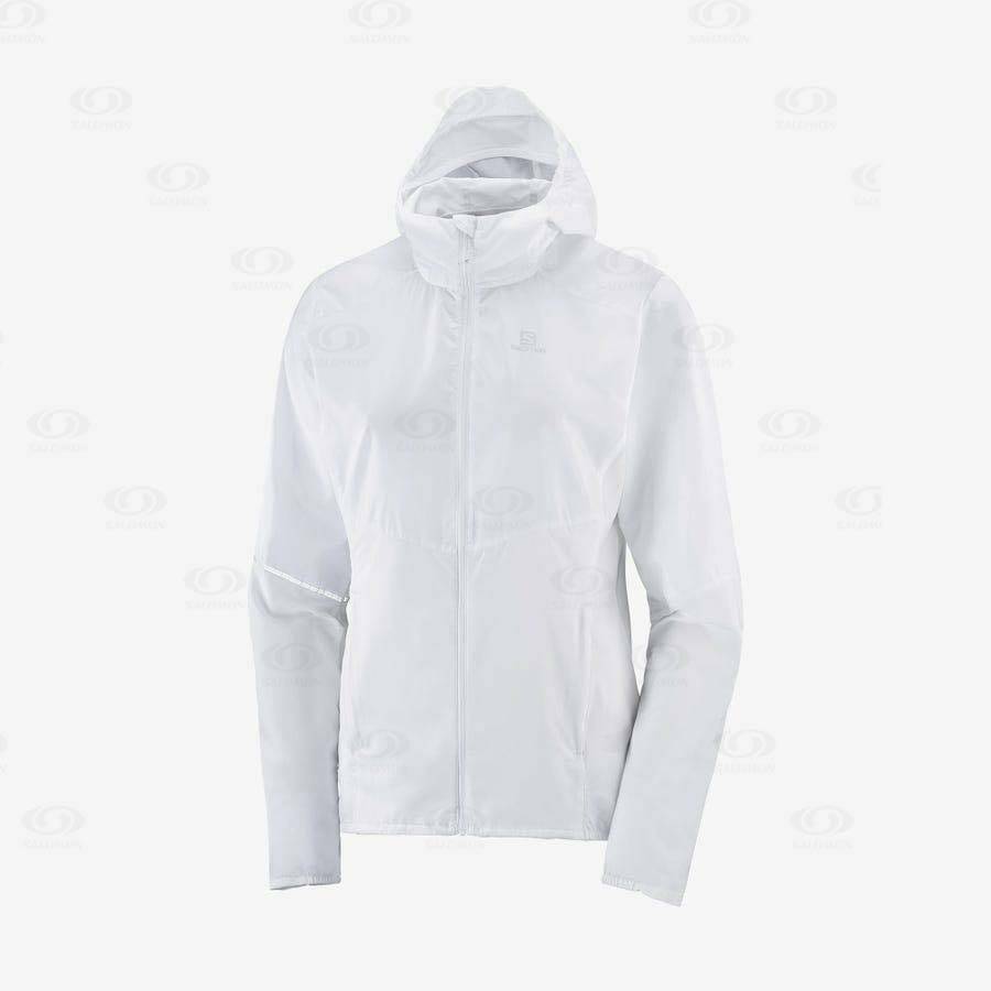 Chaqueta Softshell Salomon Chaquetas AGILE WIND Mujer Blancos | MX-M2133