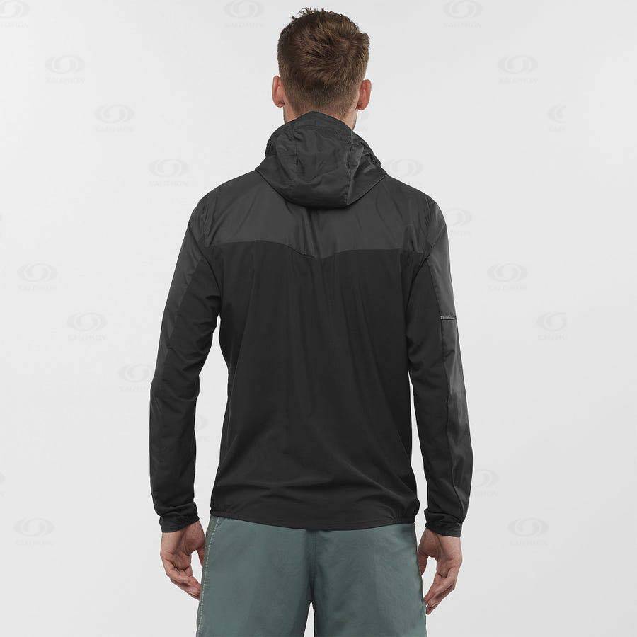 Chaqueta Softshell Salomon Chaquetas AGILE WIND Hombre Negros | MX-O2055