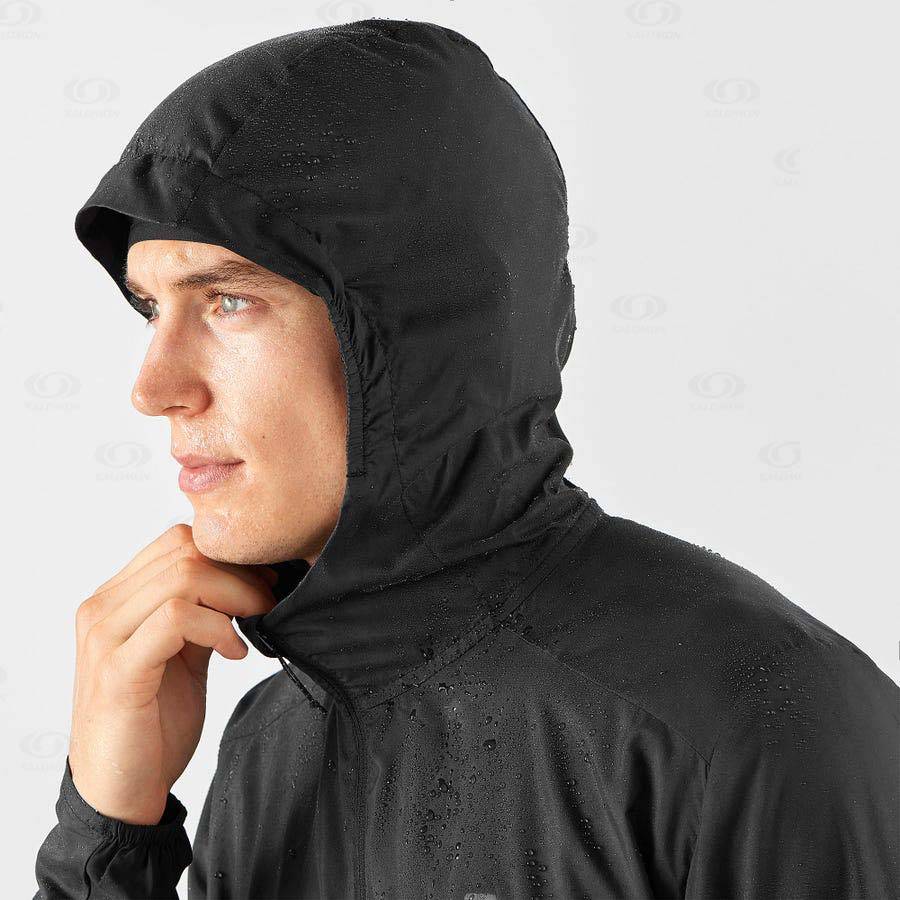 Chaqueta Softshell Salomon Chaquetas AGILE WIND Hombre Negros | MX-O2055