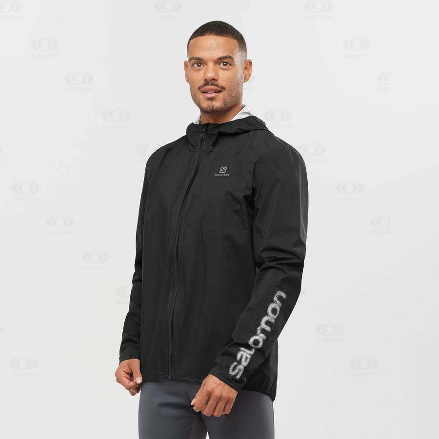 Chaqueta Softshell Salomon Chaquetas BONATTI 2.5L Hombre Blancos Negros | MX-A1024