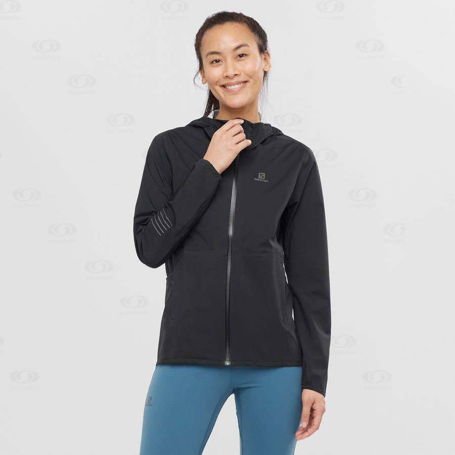 Chaqueta Softshell Salomon Chaquetas BONATTI WATERPROOF Mujer Negros Azules | MX-A1640