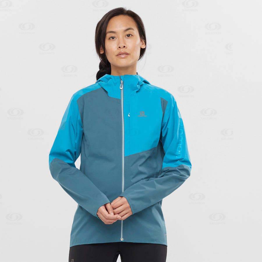 Chaqueta Softshell Salomon Chaquetas BONATTI TRAIL Mujer Azules | MX-A2046