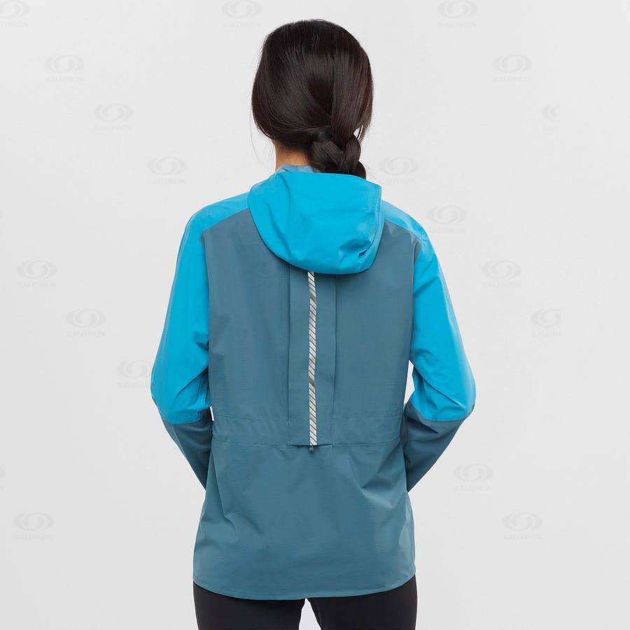 Chaqueta Softshell Salomon Chaquetas BONATTI TRAIL Mujer Azules | MX-A2046