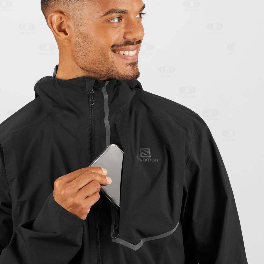 Chaqueta Softshell Salomon Chaquetas BONATTI TRAIL Hombre Negros | MX-A2193