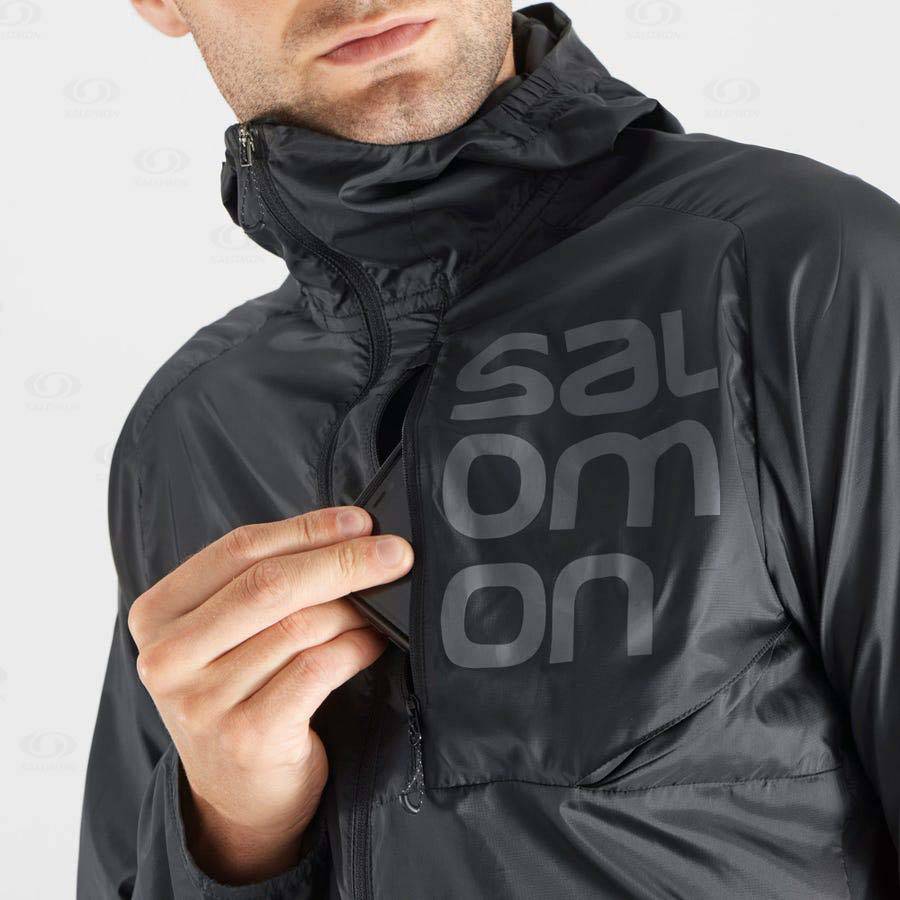 Chaqueta Softshell Salomon Chaquetas BONATTI CROSS WIND Hombre Negros | MX-L1333