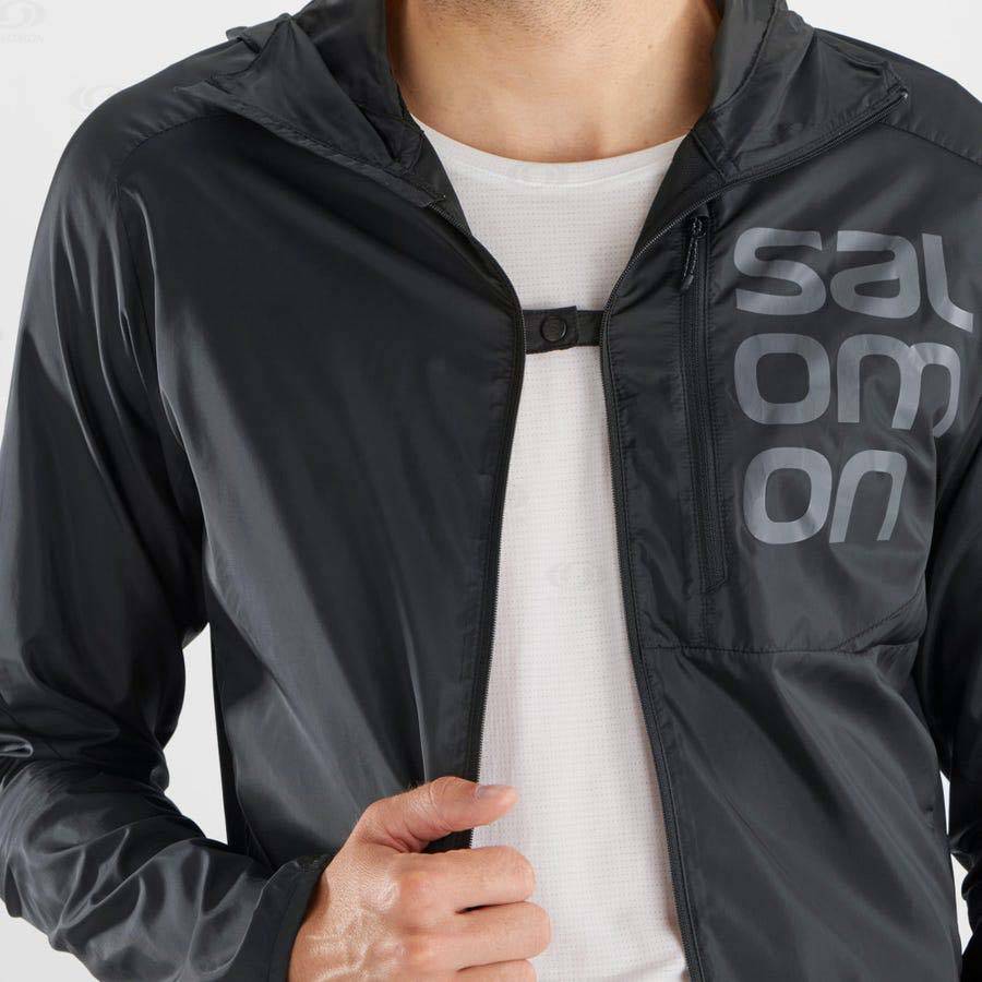 Chaqueta Softshell Salomon Chaquetas BONATTI CROSS WIND Hombre Negros | MX-L1333