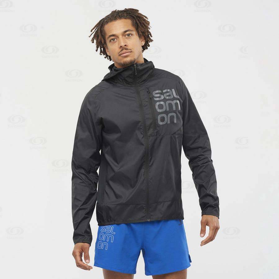 Chaqueta Softshell Salomon Chaquetas BONATTI CROSS WIND Hombre Negros | MX-L1333