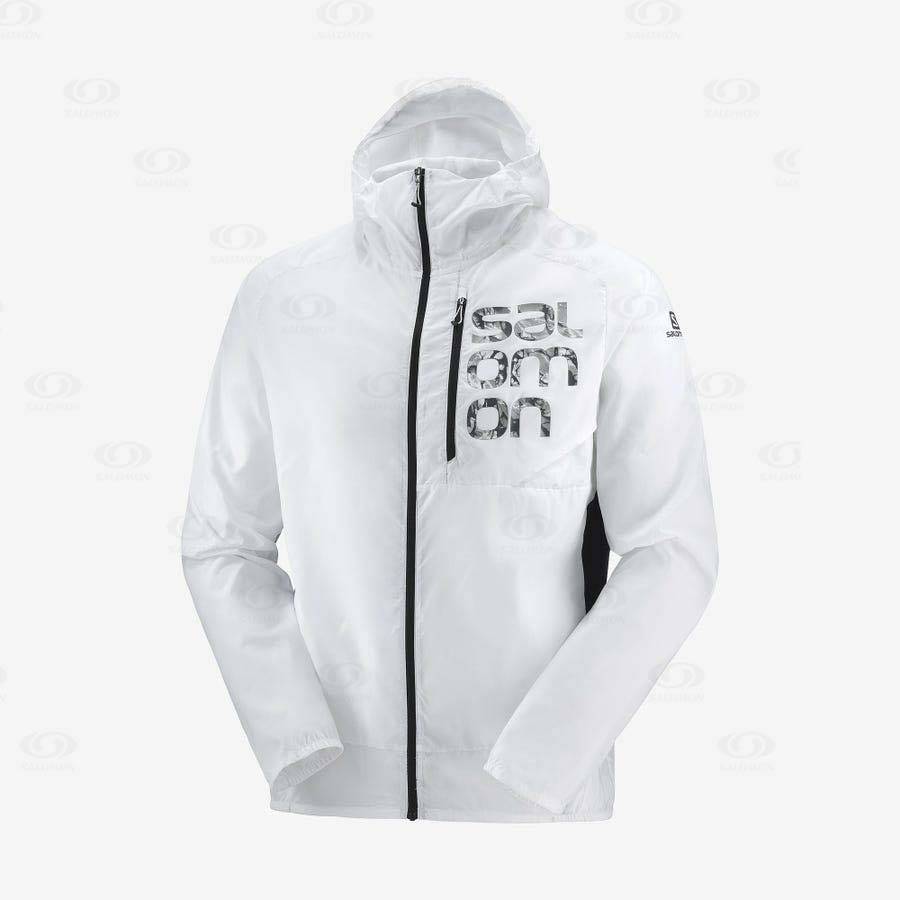 Chaqueta Softshell Salomon Chaquetas BONATTI CROSS WIND Hombre Blancos | MX-L1571