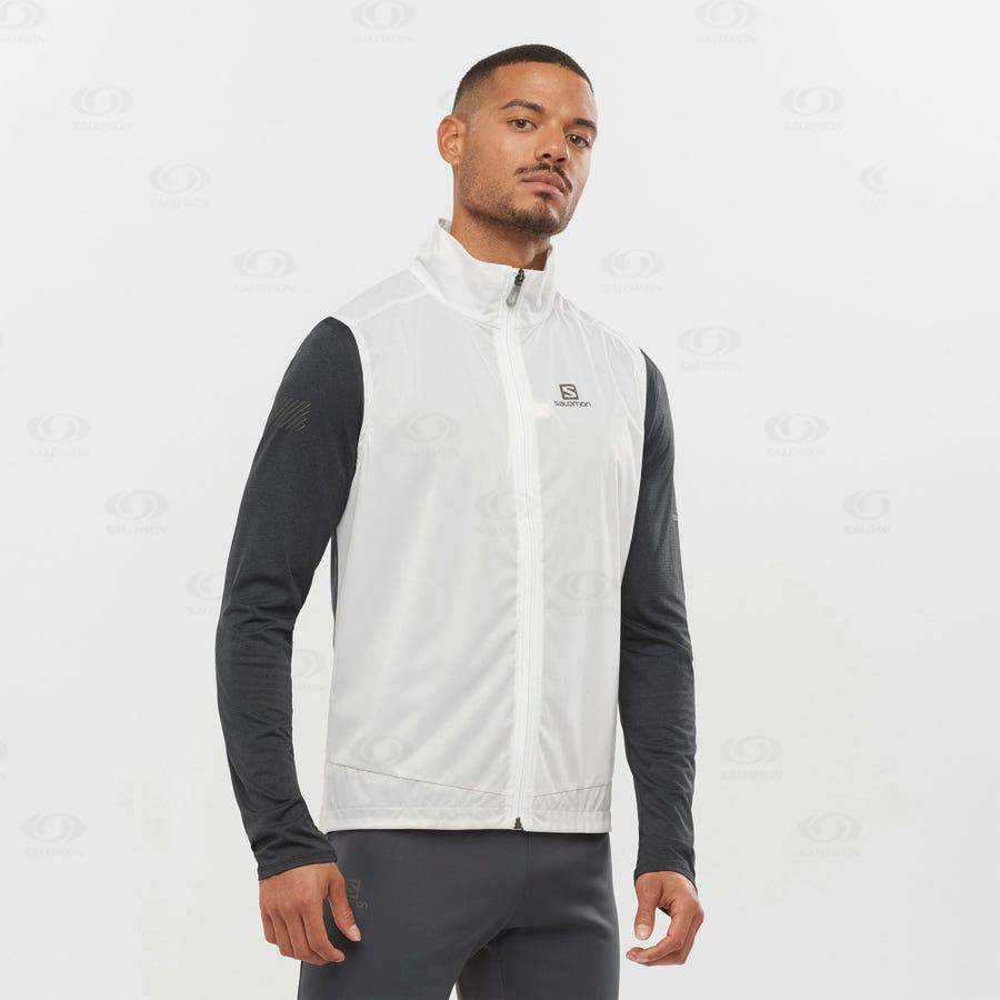 Chaqueta Softshell Salomon Chaquetas BONATTI AERO HYBRID Hombre Blancos | MX-L1662