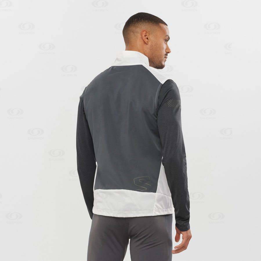 Chaqueta Softshell Salomon Chaquetas BONATTI AERO HYBRID Hombre Blancos | MX-L1662