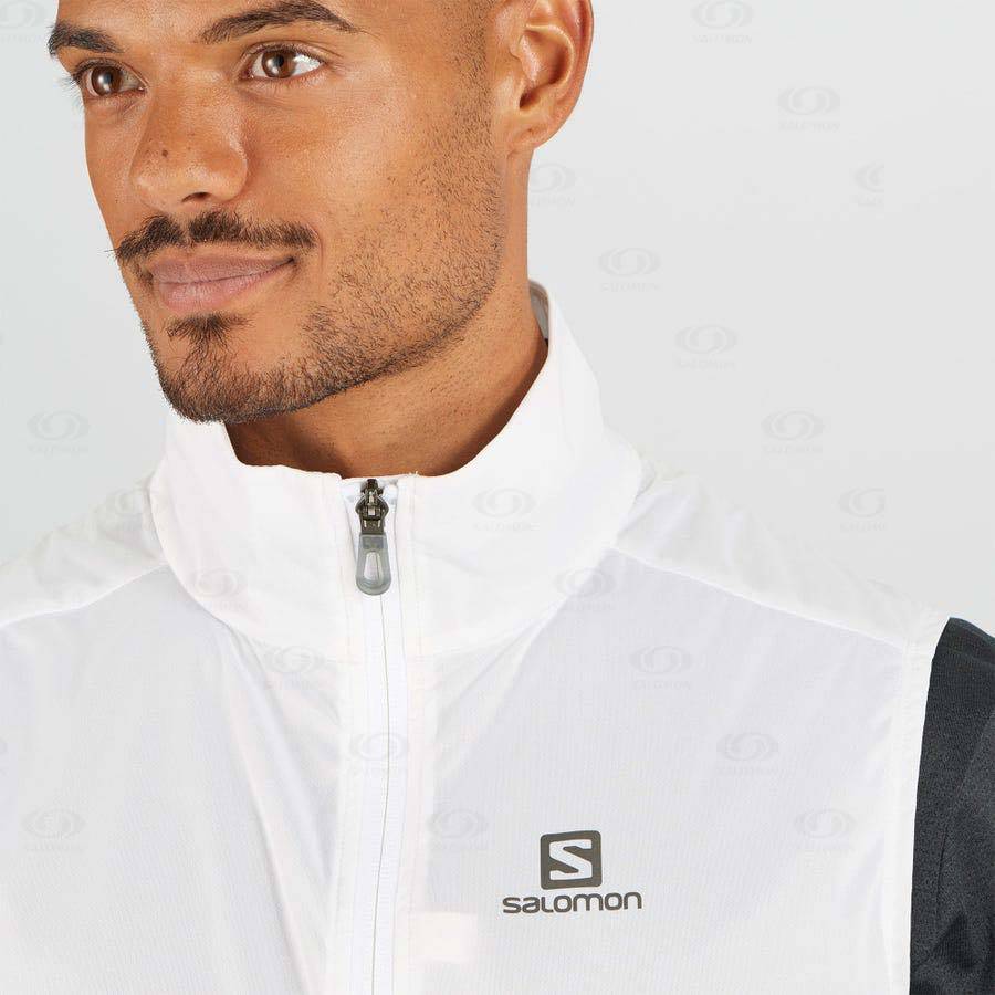 Chaqueta Softshell Salomon Chaquetas BONATTI AERO HYBRID Hombre Blancos | MX-L1662