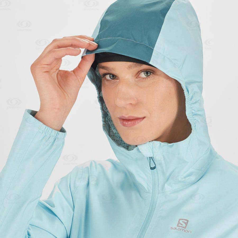 Chaqueta Softshell Salomon Chaquetas BONATTI WATERPROOF Mujer Verde Menta | MX-L2110