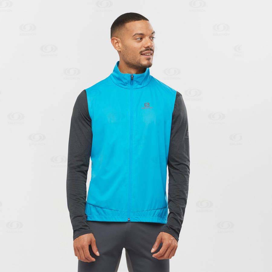 Chaqueta Softshell Salomon Chaquetas BONATTI AERO HYBRID Hombre Azules | MX-M1447