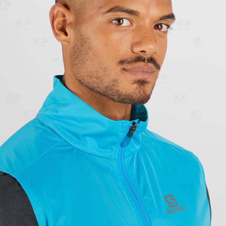 Chaqueta Softshell Salomon Chaquetas BONATTI AERO HYBRID Hombre Azules | MX-M1447