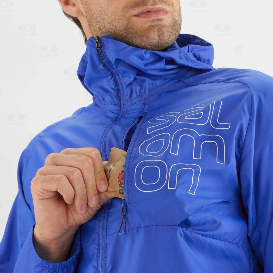 Chaqueta Softshell Salomon Chaquetas BONATTI CROSS WIND Hombre Azules | MX-N1582