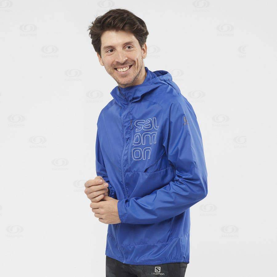 Chaqueta Softshell Salomon Chaquetas BONATTI CROSS WIND Hombre Azules | MX-N1582