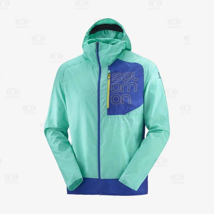 Chaqueta Softshell Salomon Chaquetas BONATTI CROSS WIND Hombre Verde Menta | MX-O1133