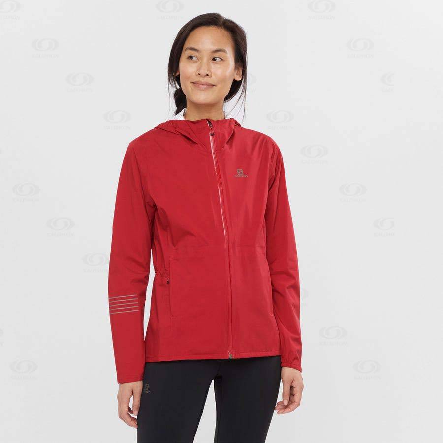 Chaqueta Softshell Salomon Chaquetas BONATTI WATERPROOF Mujer Rojos | MX-O2293