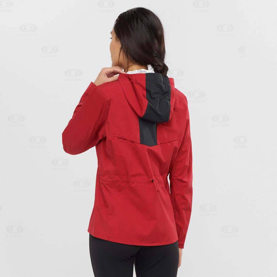 Chaqueta Softshell Salomon Chaquetas BONATTI WATERPROOF Mujer Rojos | MX-O2293