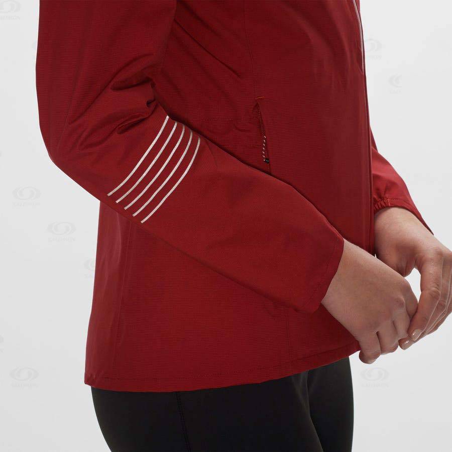 Chaqueta Softshell Salomon Chaquetas BONATTI WATERPROOF Mujer Rojos | MX-O2293