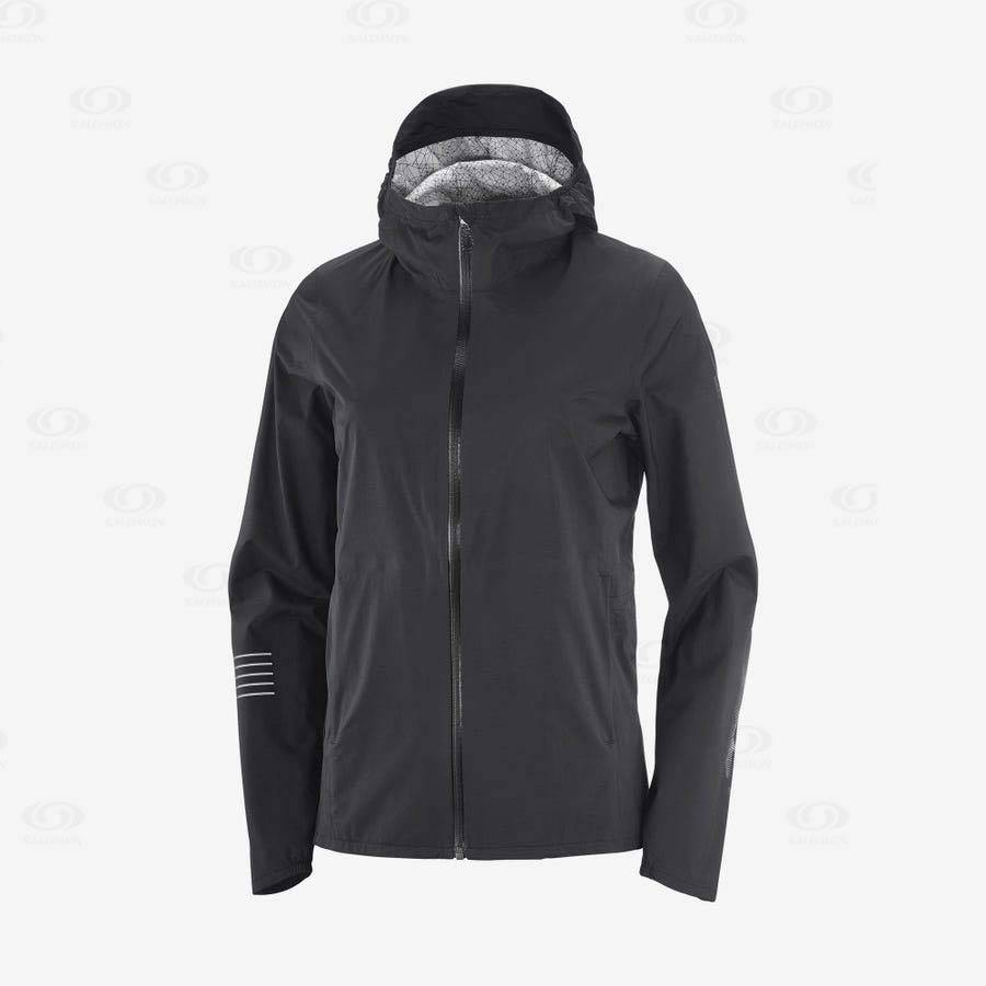 Chaqueta Softshell Salomon Chaquetas BONATTI WATERPROOF Mujer Negros | MX-O2365