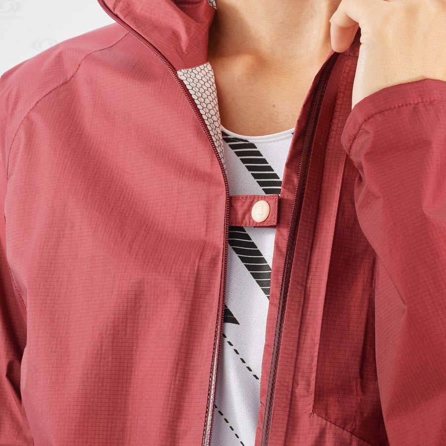 Chaqueta Softshell Salomon Chaquetas BONATTI WATERPROOF Mujer Rojos | MX-W3490