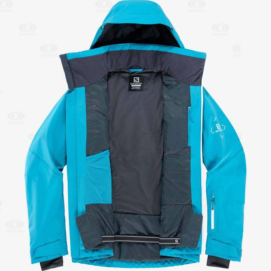 Chaqueta Softshell Salomon Chaquetas BRILLIANT Hombre Azules | MX-L2271