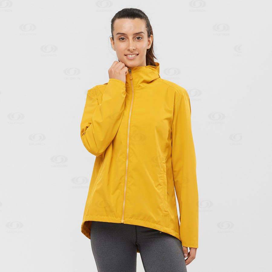 Chaqueta Softshell Salomon Chaquetas COMET WP JKT W Mujer Amarillos | MX-W3210