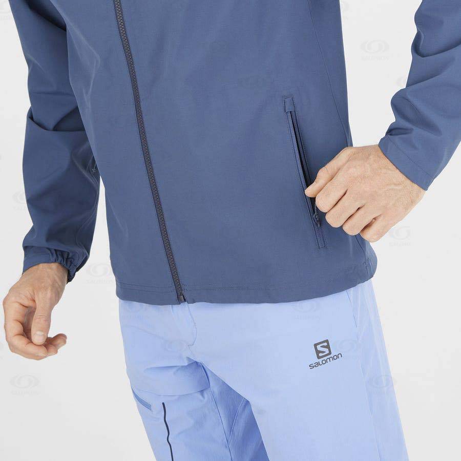 Chaqueta Softshell Salomon Chaquetas ESSENTIAL WATERPROOF 2.5L Hombre Azules | MX-L2523