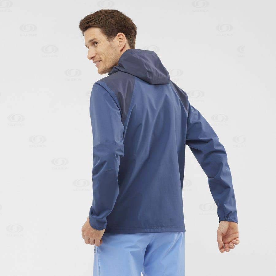 Chaqueta Softshell Salomon Chaquetas ESSENTIAL WATERPROOF 2.5L Hombre Azules | MX-L2523