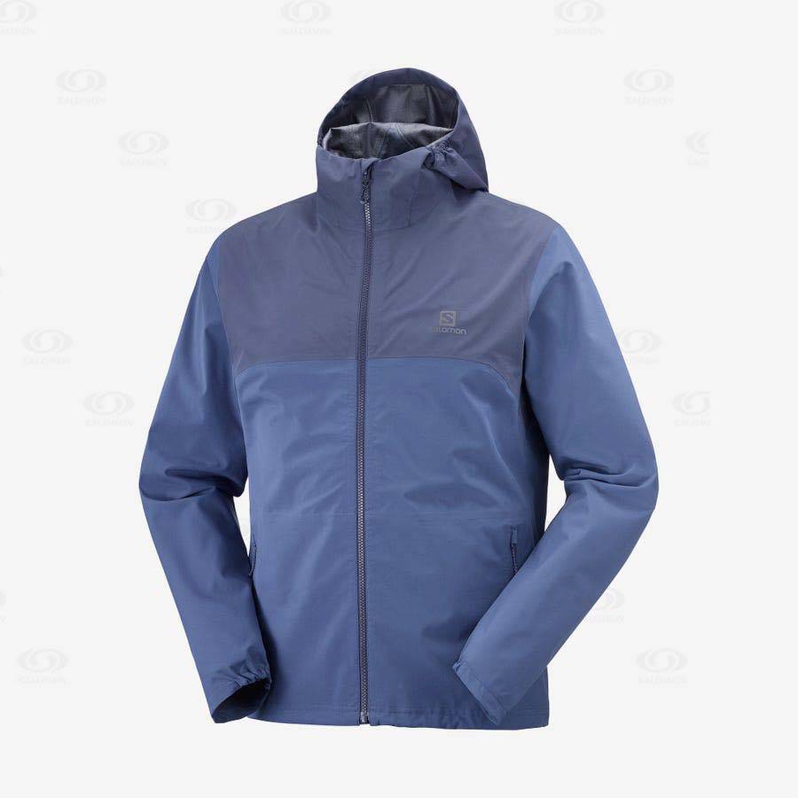 Chaqueta Softshell Salomon Chaquetas ESSENTIAL WATERPROOF 2.5L Hombre Azules | MX-L2523