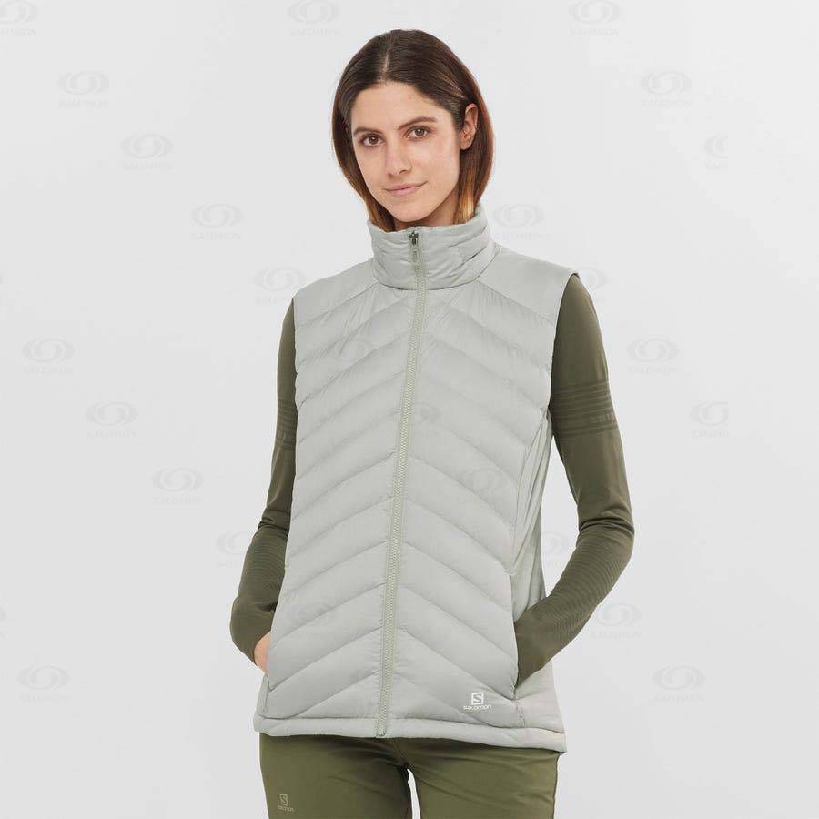 Chaqueta Softshell Salomon Chaquetas ESSENTIAL XWARM DOWN Mujer Plateados | MX-M2112