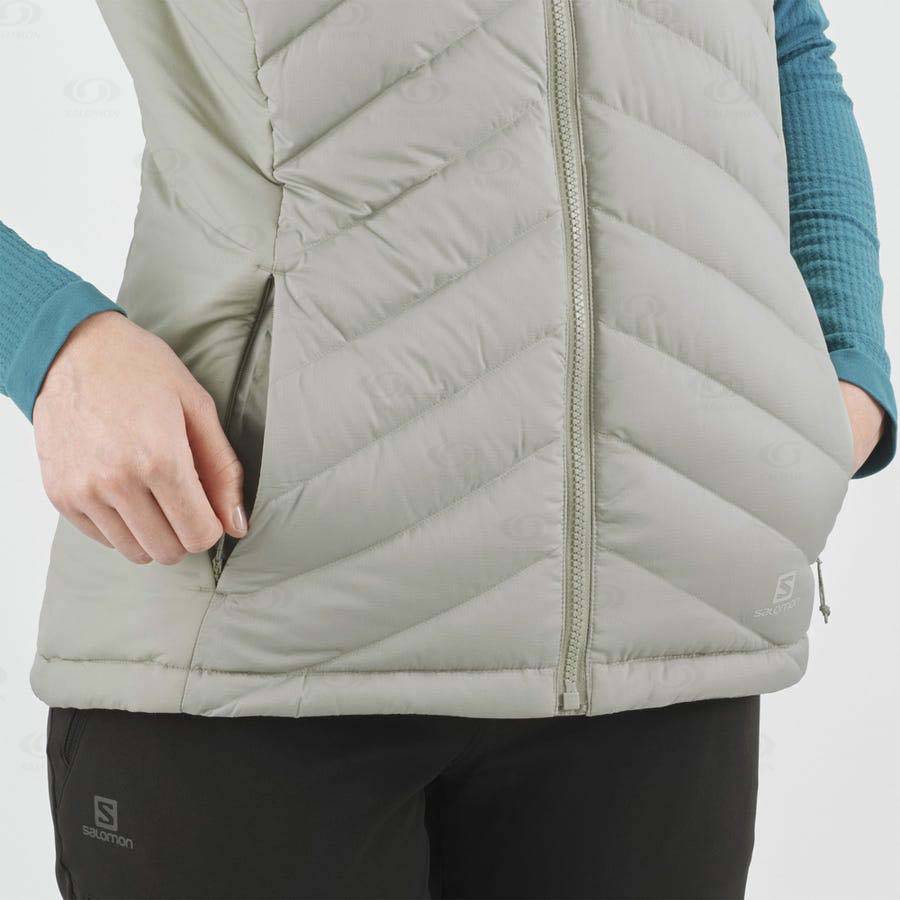 Chaqueta Softshell Salomon Chaquetas ESSENTIAL XWARM DOWN Mujer Plateados | MX-M2112