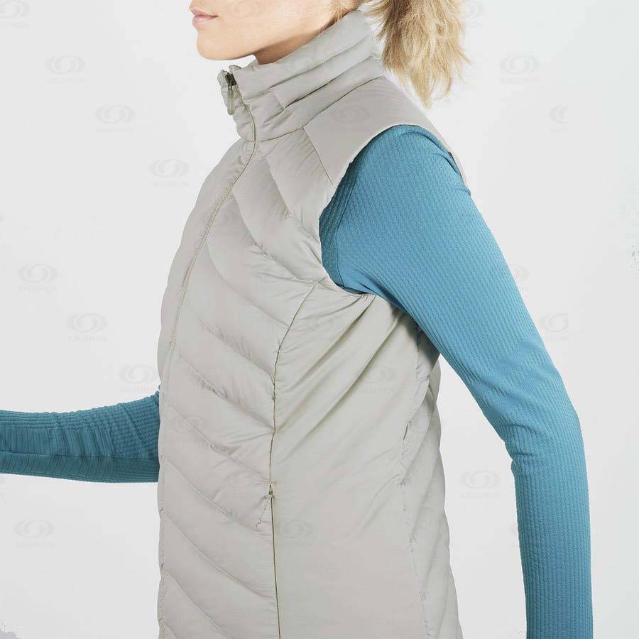 Chaqueta Softshell Salomon Chaquetas ESSENTIAL XWARM DOWN Mujer Plateados | MX-M2112