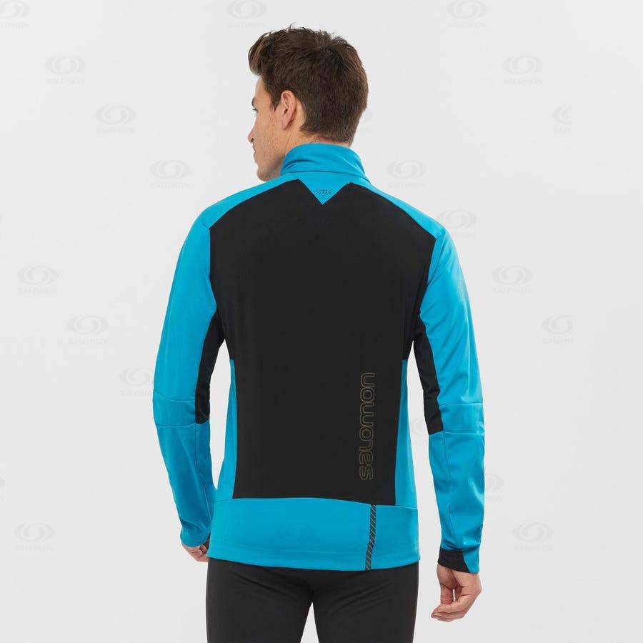 Chaqueta Softshell Salomon Chaquetas GORE-TEX INFINIUM™ WINDSTOPPER® PRO Hombre Negros | MX-M2455