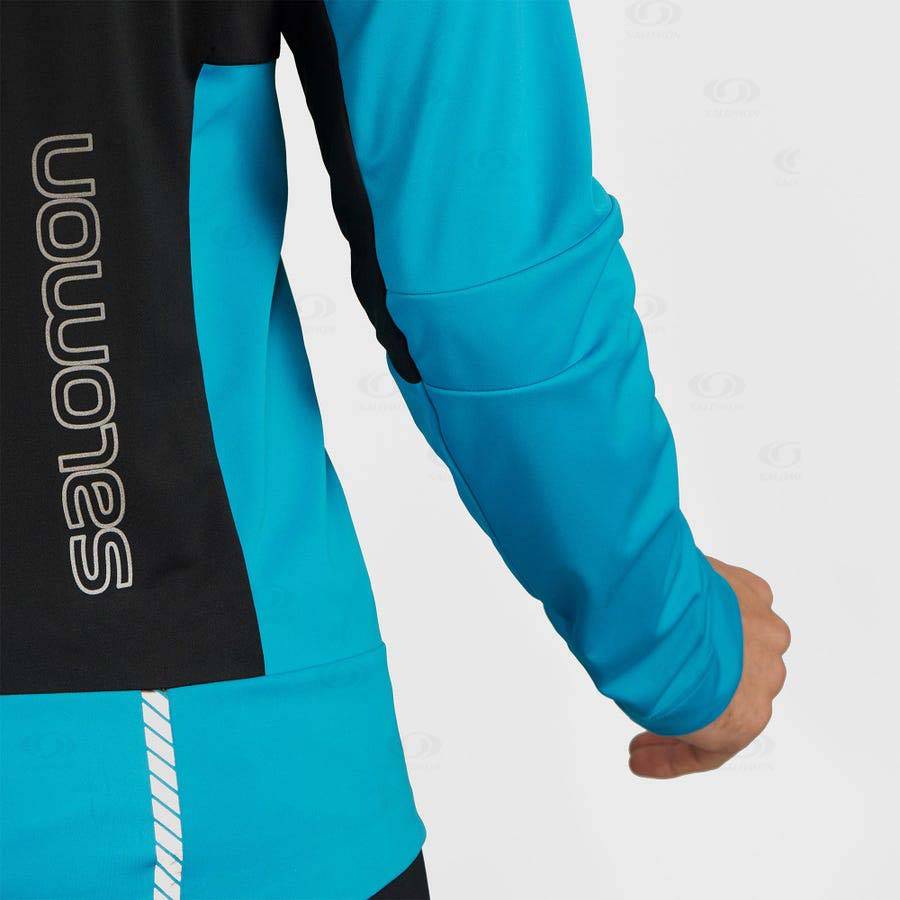 Chaqueta Softshell Salomon Chaquetas GORE-TEX INFINIUM™ WINDSTOPPER® PRO Hombre Negros | MX-M2455