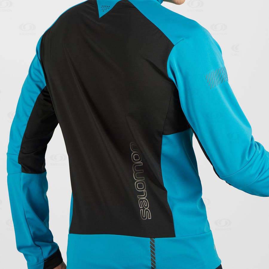 Chaqueta Softshell Salomon Chaquetas GORE-TEX INFINIUM™ WINDSTOPPER® PRO Hombre Negros | MX-M2455