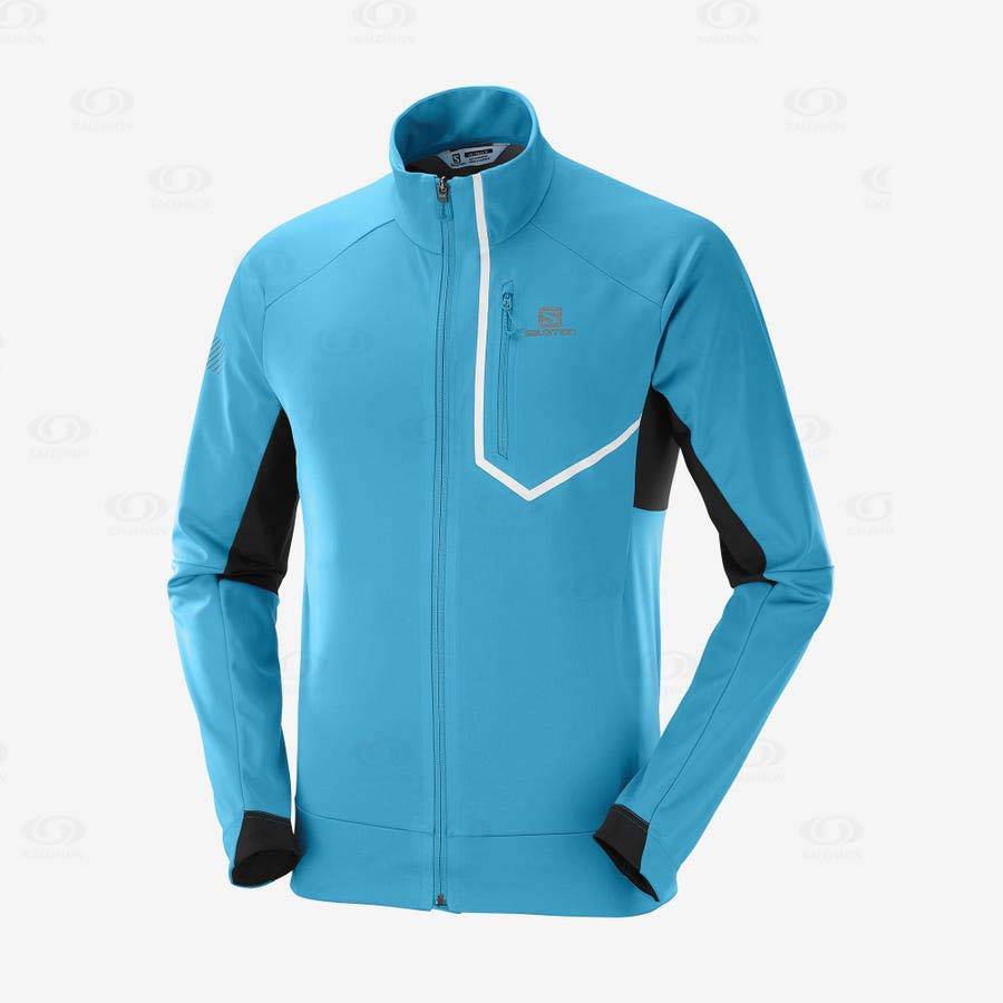 Chaqueta Softshell Salomon Chaquetas GORE-TEX INFINIUM™ WINDSTOPPER® PRO Hombre Negros | MX-M2455