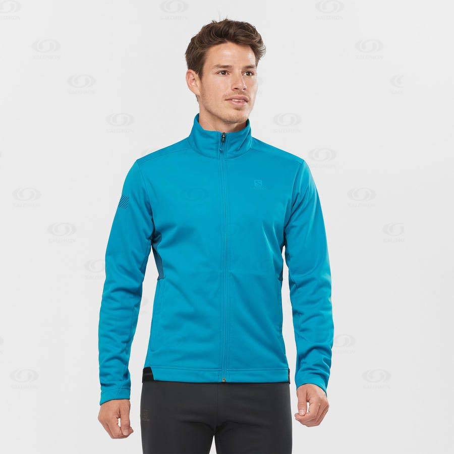 Chaqueta Softshell Salomon Chaquetas GORE TEX INFINIUM™ WINDSTOPPER® Hombre Azules | MX-M2553