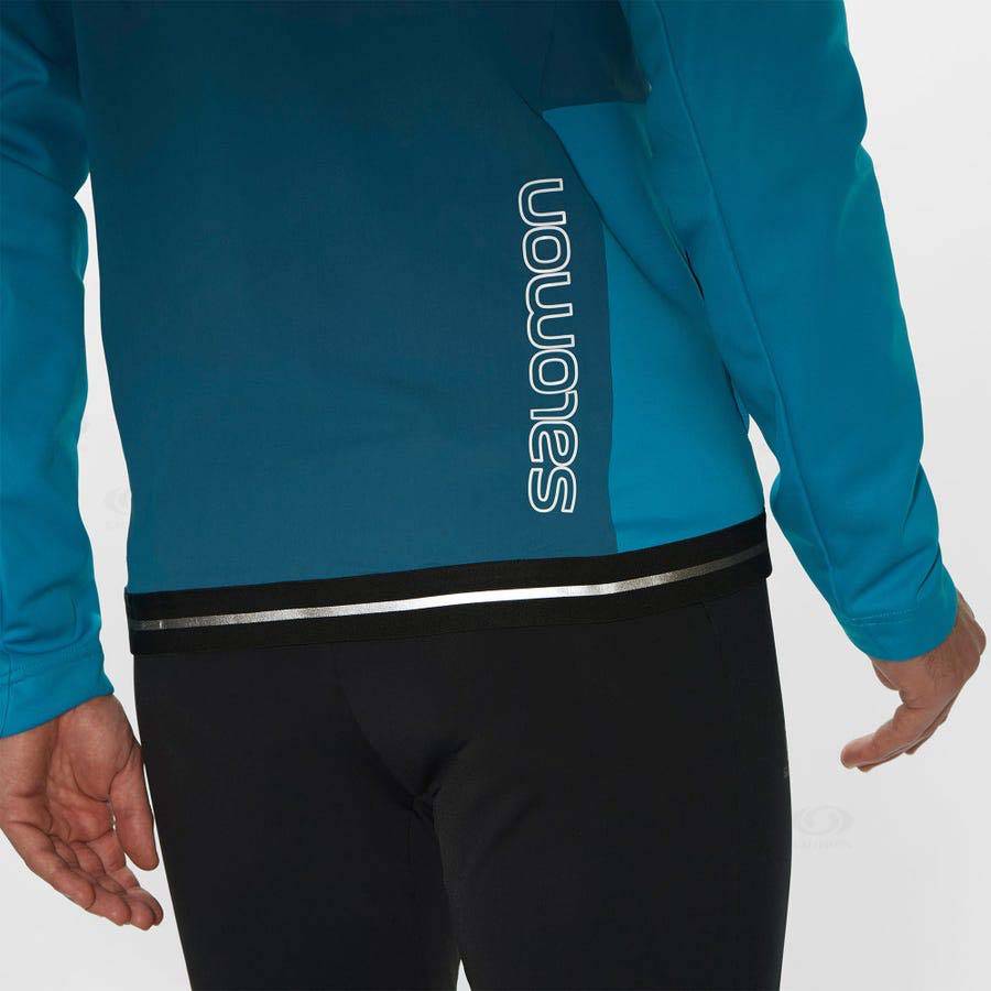 Chaqueta Softshell Salomon Chaquetas GORE TEX INFINIUM™ WINDSTOPPER® Hombre Azules | MX-M2553