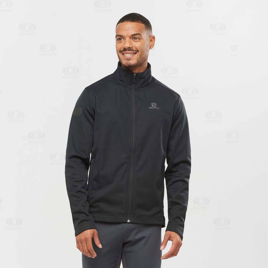 Chaqueta Softshell Salomon Chaquetas GORE TEX INFINIUM™ WINDSTOPPER® Hombre Negros | MX-S2612